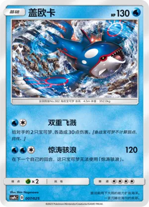Kyogre (Battle Party Set (Water Deck) 007/025) #007