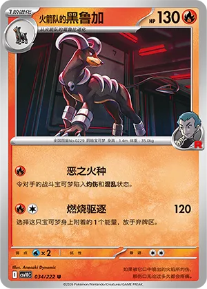 Team Rocket's Houndoom #034