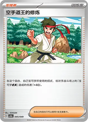 Black Belt's Training (Happy Set: Dragonite & Mewtwo & Camerupt & Sinistcha (Happy Pack) 045/049) #045