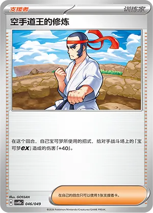 Black Belt's Training (Happy Set: Dragonite & Mewtwo & Camerupt & Sinistcha (Happy Pack) 046/049) #046