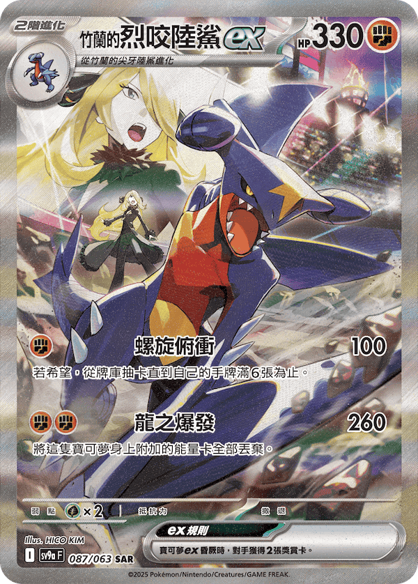 Cynthia's Garchomp ex #087