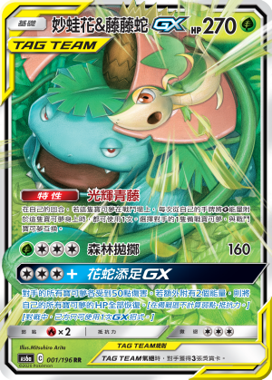 Venusaur & Snivy-GX #001