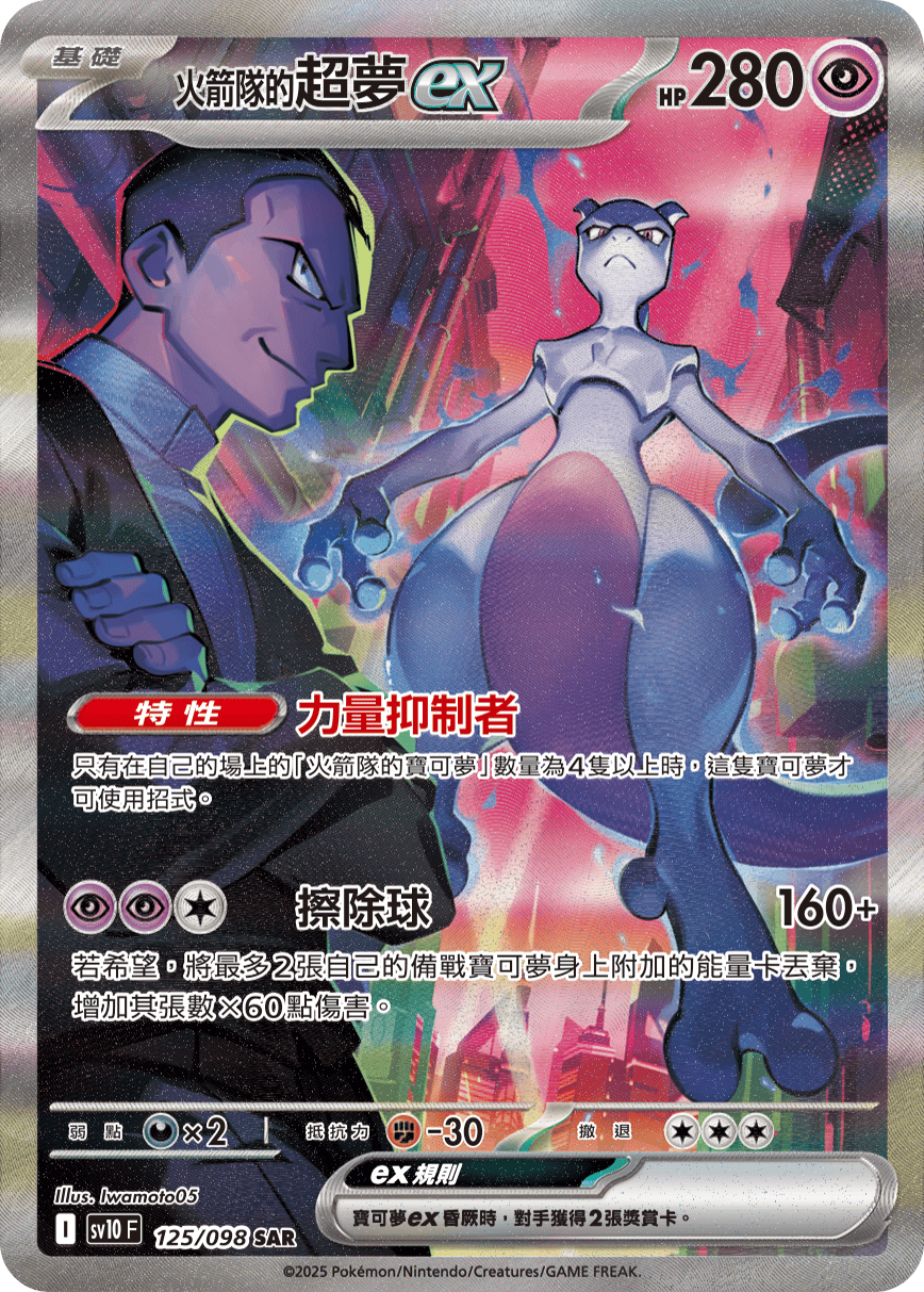 Team Rocket's Mewtwo ex #125