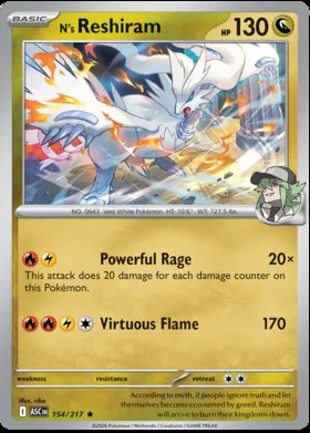Reshiram di N #154