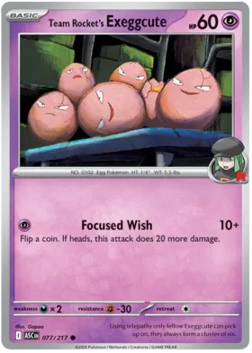 Exeggcute del Team Rocket #77