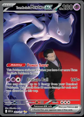 Mewtwo-ex del Team Rocket #281