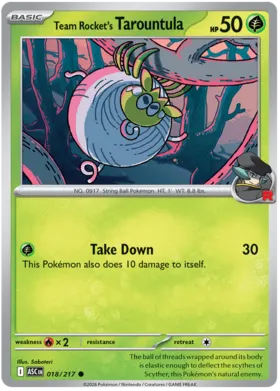 Tarountula del Team Rocket #18