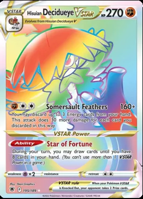 Decidueye di Hisui V ASTRO #195