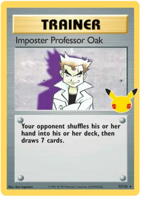 Imposter Professor Oak (Celebrations Promo) #73