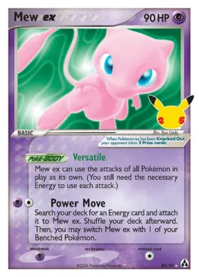 Mew ex (Celebrations Promo) #88