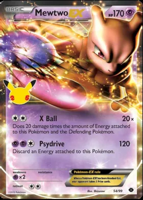 Mewtwo EX (Celebrations Promo) #54
