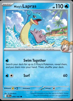 Lapras di Misty #50