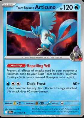 Articuno del Team Rocket #51