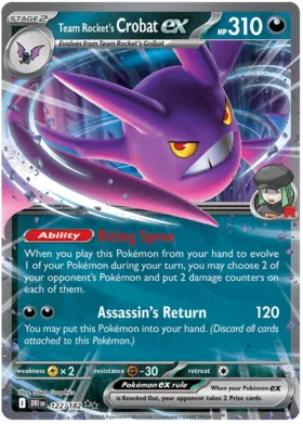Crobat-ex del Team Rocket #122/182