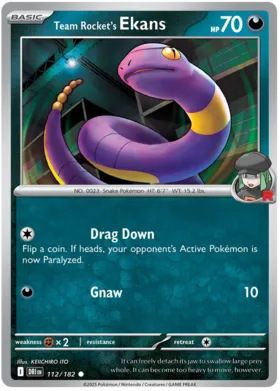 Ekans del Team Rocket #112