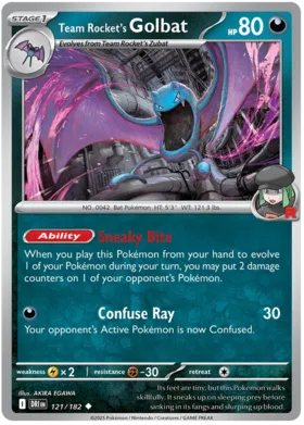 Golbat del Team Rocket #121