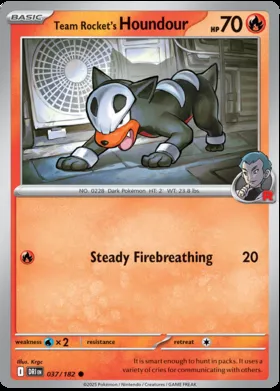 Houndour del Team Rocket #37