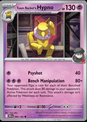 Hypno del Team Rocket #80