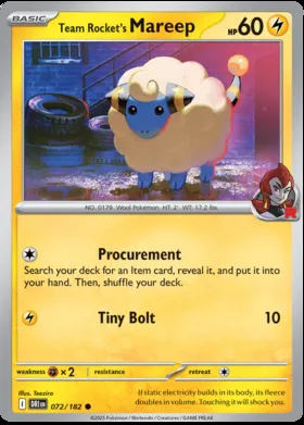 Mareep del Team Rocket #72