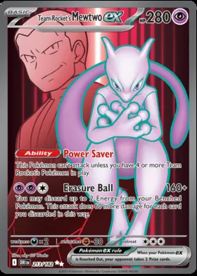 Mewtwo-ex del Team Rocket #213