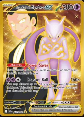 Mewtwo-ex del Team Rocket #240
