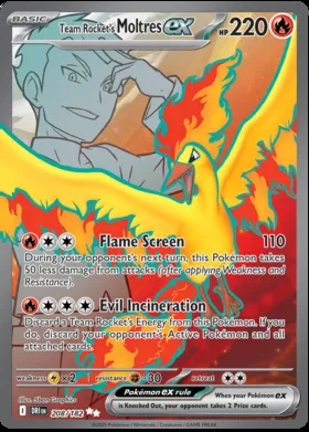 Moltres-ex del Team Rocket #208/182