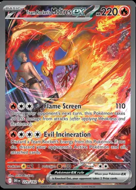 Moltres-ex del Team Rocket #229