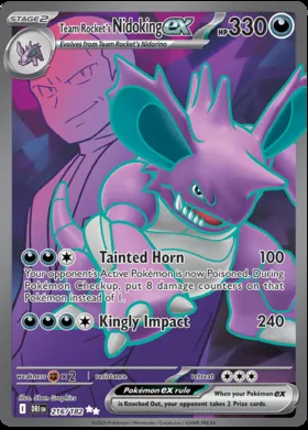 Nidoking-ex del Team Rocket #216/182