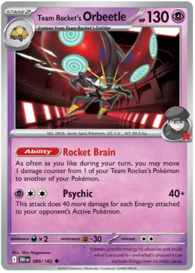 Orbeetle del Team Rocket #89