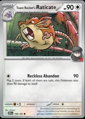 Raticate del Team Rocket #148