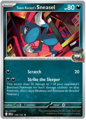 Sneasel del Team Rocket #128