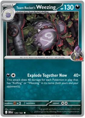 Weezing del Team Rocket #126