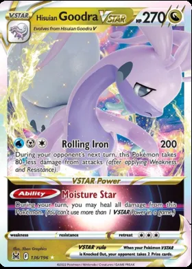 Goodra di Hisui V ASTRO #136/196