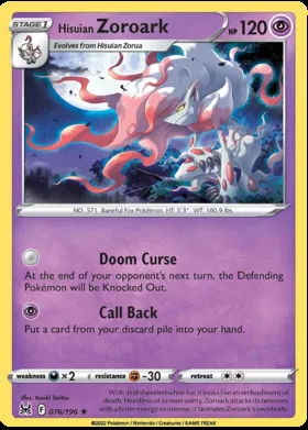 Zoroark di Hisui #76