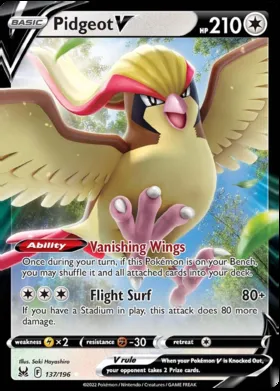 Pidgeot V #137/196