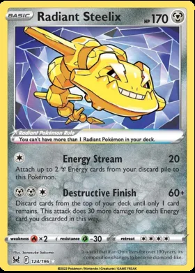 Steelix Lucente #124/196