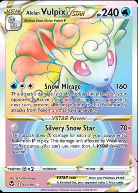 Vulpix di Alola V ASTRO #197