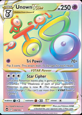 Unown V ASTRO #199