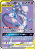 Mewtwo e Mew GX #222