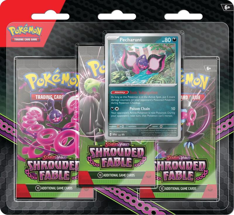 Shrouded Fable 3 Pack Blister [Pecharunt]